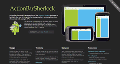 Desktop Screenshot of actionbarsherlock.com